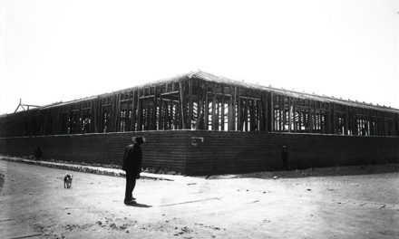Construcción de la Escuela Germán Riesco, 1920
