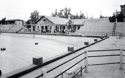 Construcción de la piscina del Estadio Militar