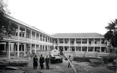 Construcción del Liceo José Victorino Lastarria, sin fecha