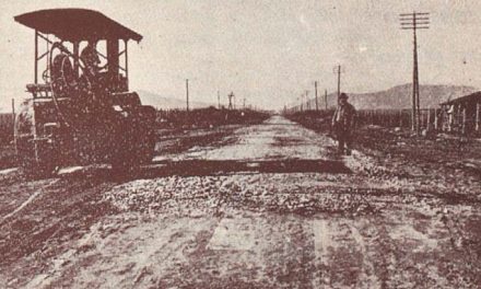 Camino a la Cuesta Lo Prado, julio 1927.