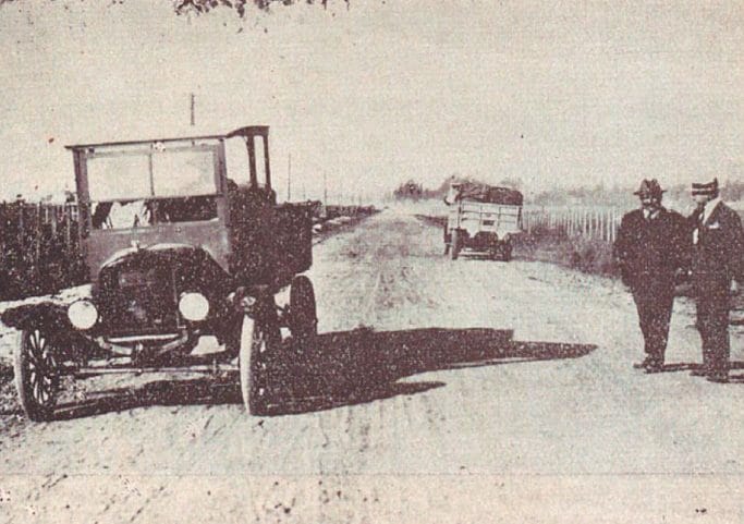 Camino a la cuesta Lo Prado, Junio 1927.