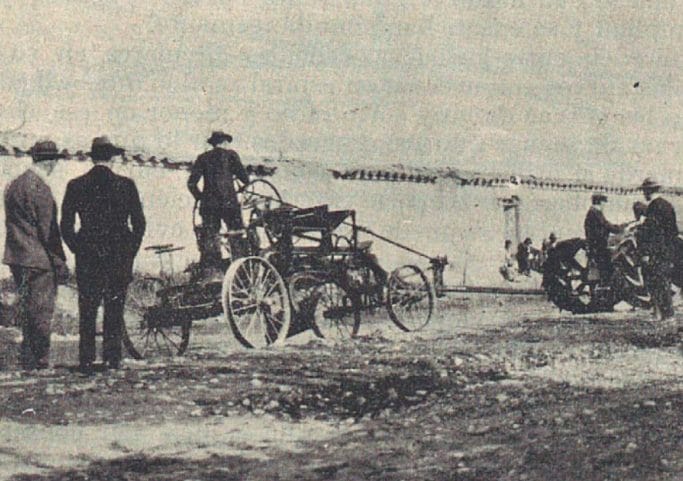 Construcción del camino Santiago – Melipilla, septiembre 1927.