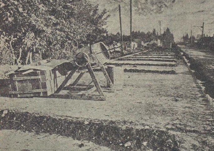 Maquinaria para fabricar soleras, abril 1928.